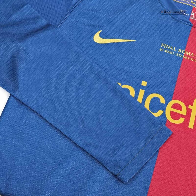 Vintage Soccer Shirts Barcelona Home Long Sleeve 2008/09 - UCL Final