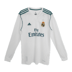 Vintage Soccer Jersey Real Madrid Home Long Sleeve 2017/18
