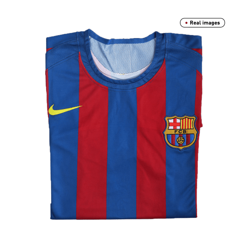 Vintage Soccer Jersey MESSI #30 Barcelona Home 2005/06 - UCL Final