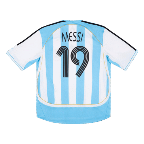 Vintage Soccer Jersey MESSI #19 Argentina Home 2006