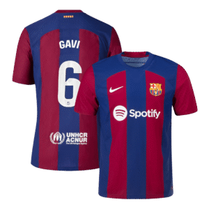 GAVI #6 Barcelona Home Authentic Jersey 2023/24