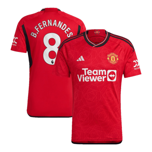 B.FERNANDES #8 Manchester United Home Jersey 2023/24