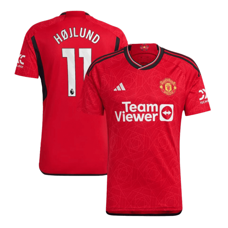 HØJLUND #11 Manchester United Home Soccer Jersey 2023/24