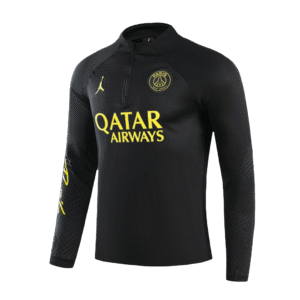 PSG 1/4 Zip Tracksuit 2023/24 Kids Black