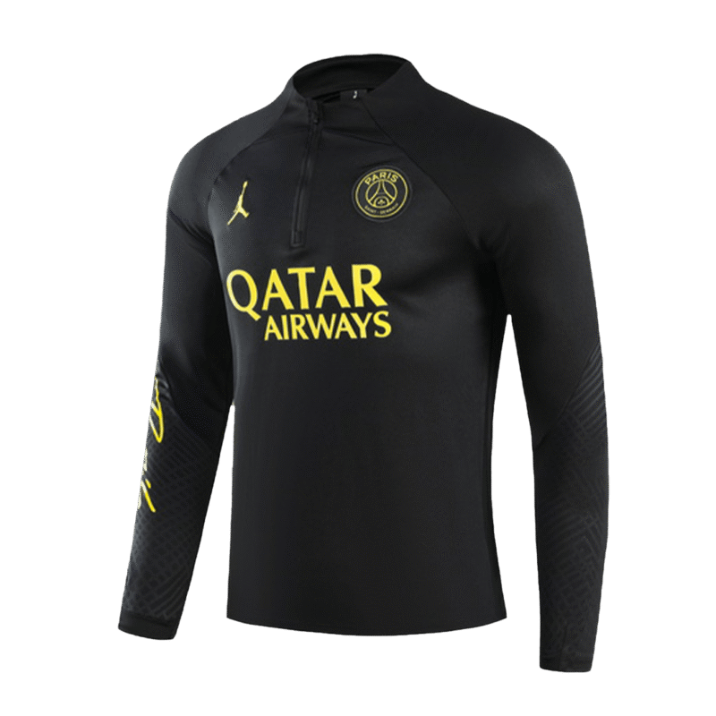 PSG 1/4 Zip Tracksuit 2023/24 Kids Black