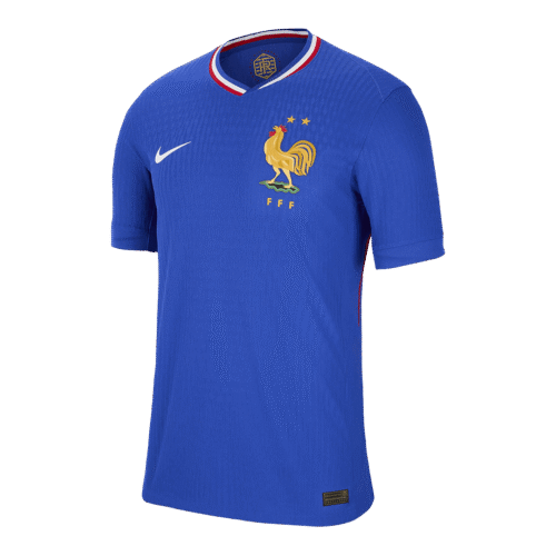 France Home Authentic Soccer Jersey EURO 2024