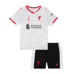 Kit de camisolas de futebol para crianças do Liverpool Third Away 2024/25