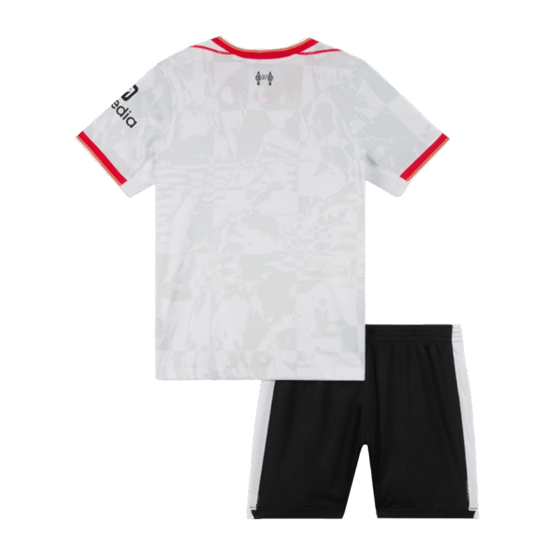 Kit de camisolas de futebol para crianças do Liverpool Third Away 2024/25