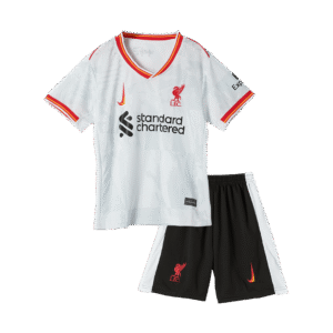 Kit de camisolas de futebol para crianças do Liverpool Third Away 2024/25