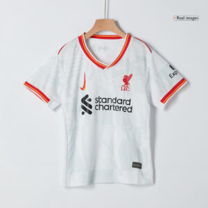 Kit de camisolas de futebol para crianças do Liverpool Third Away 2024/25
