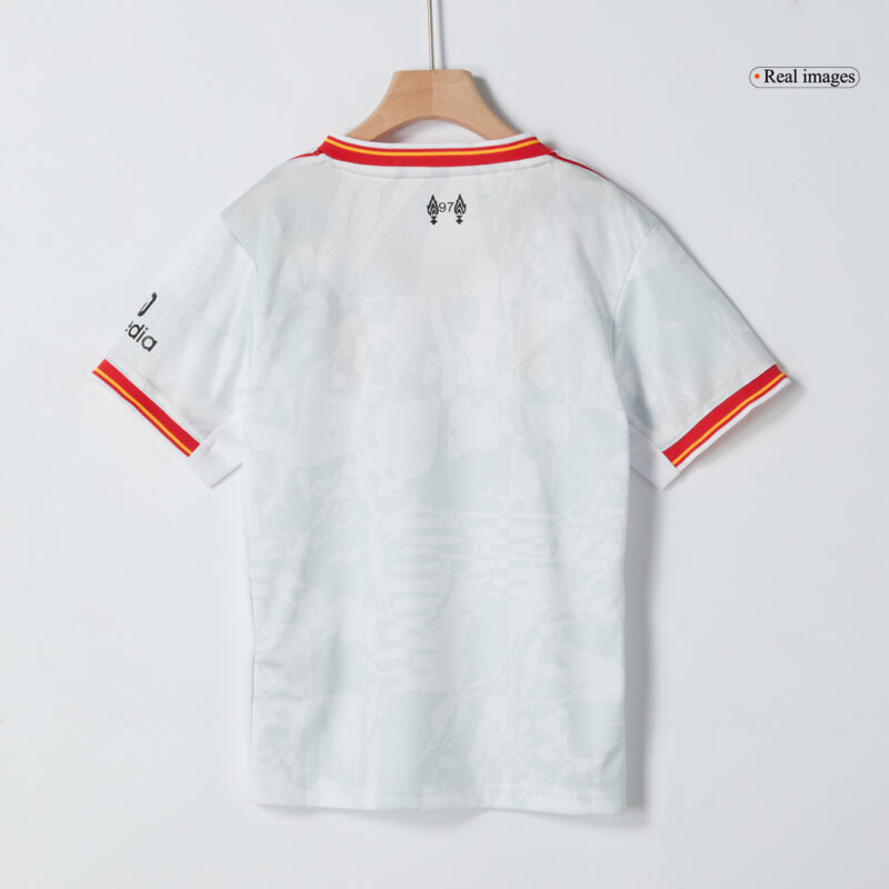 Kit de camisolas de futebol para crianças do Liverpool Third Away 2024/25