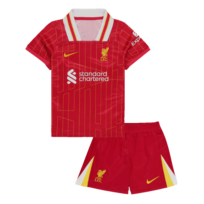 Liverpool Home Kids Soccer Jerseys Kit 2024/25