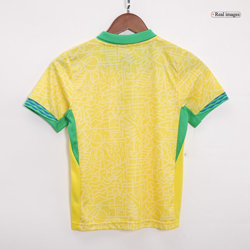 Brasil Home Kids Soccer Jerseys Kit Copa America 2024