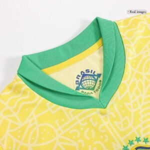 Brasil Home Kids Soccer Jerseys Kit Copa America 2024