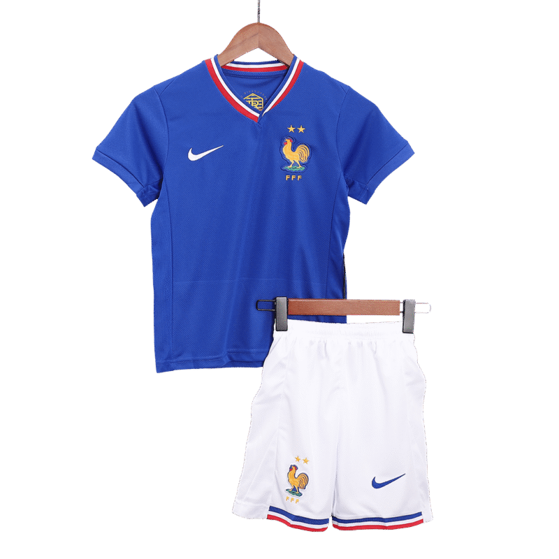 France Home Kids Soccer Jerseys Kit EURO 2024