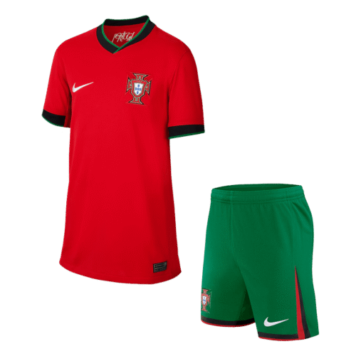 Portugal Home Kids Soccer Jerseys Kit EURO 2024