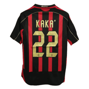 Vintage Soccer Jersey KAKA' #22 AC Milan Home 2006/07