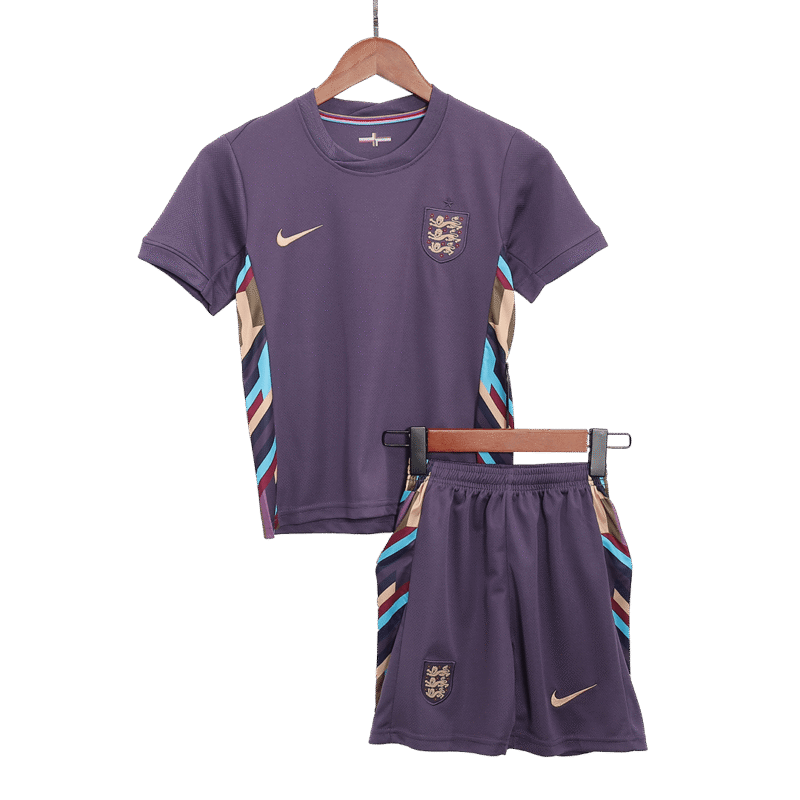 England Away Kids Soccer Jerseys Kit EURO 2024