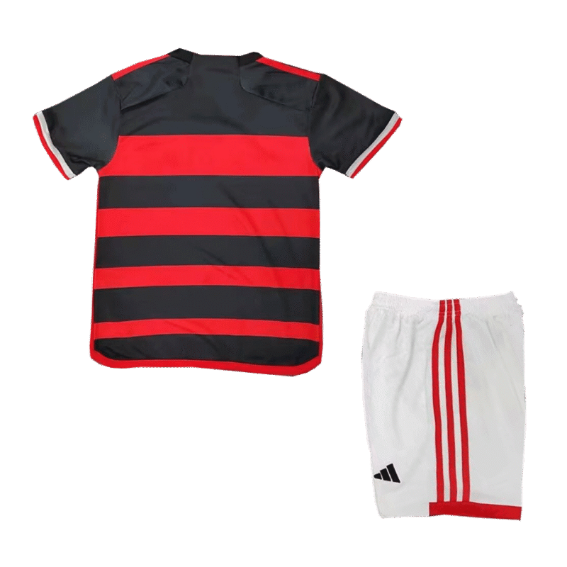 CR Flamengo Home Kids Soccer Jerseys Kit 2024/25