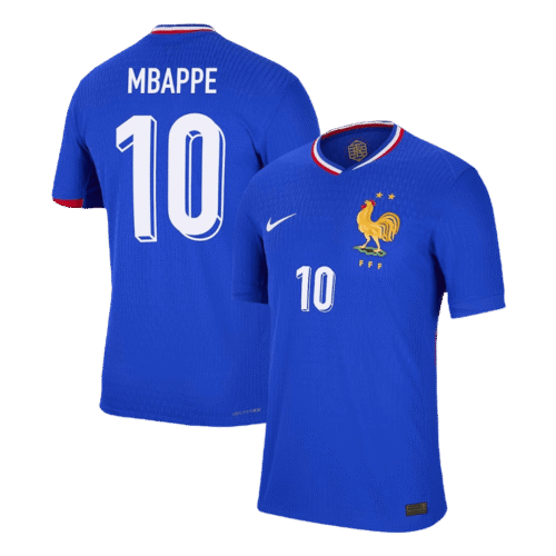 MBAPPE #10 France Home Authentic Soccer Jersey EURO 2024