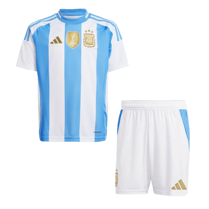 Argentine Home Kids Soccer Jerseys Kit 2024