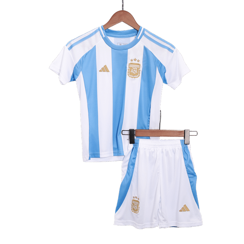 Argentine Home Kids Soccer Jerseys Kit 2024