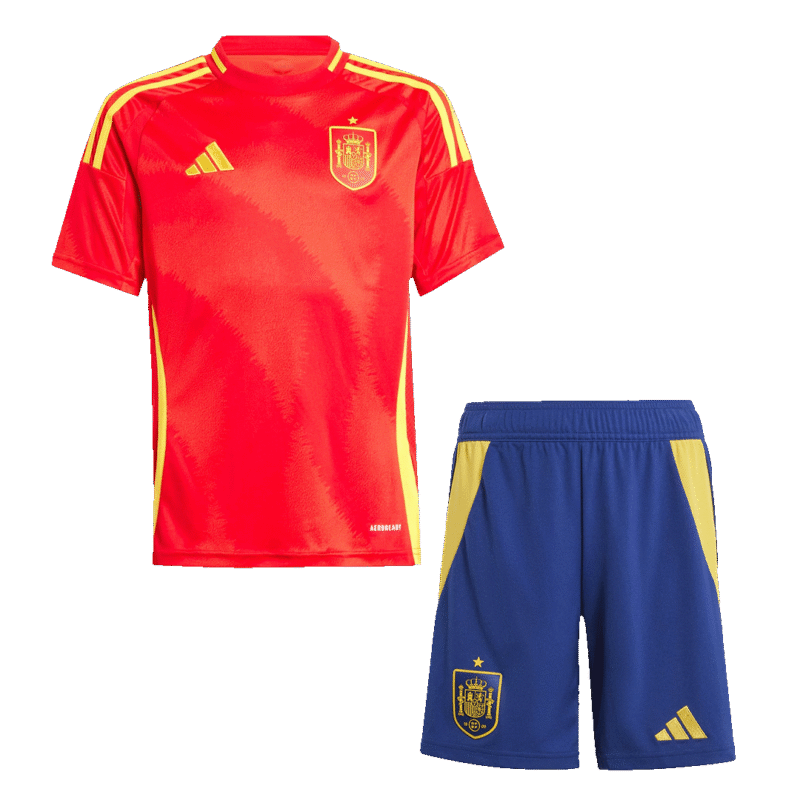 Spain Home Kids Soccer Jerseys Kit EURO 2024