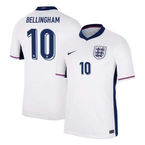 BELLINGHAM #10 England Home Soccer Jersey EURO 2024