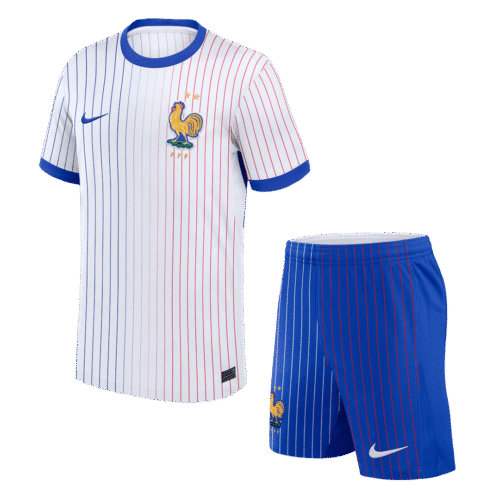 France Away Soccer Jersey Kit(Jersey+Shorts) Euro 2024
