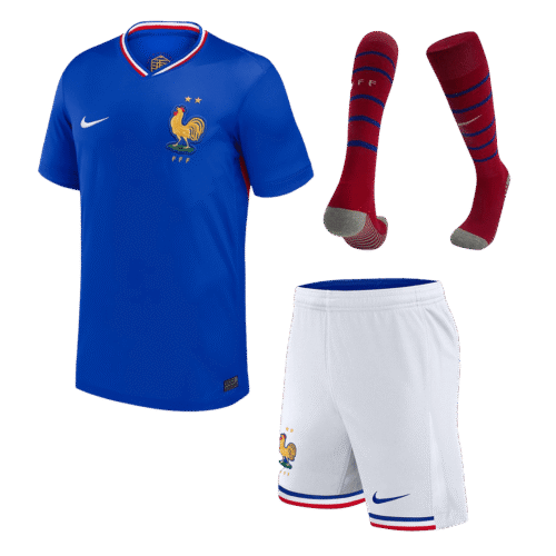 France Home Kids Soccer Jerseys Full Kit EURO 2024