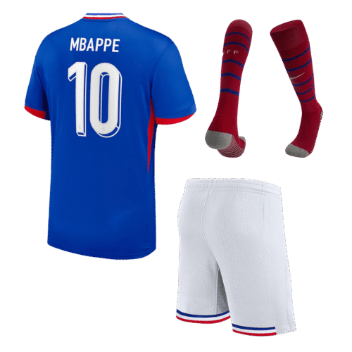 MBAPPE #10 France Home Kids Soccer Jerseys Full Kit EURO 2024