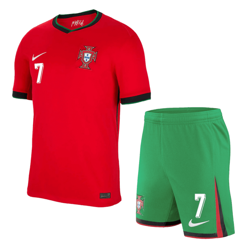 RONALDO #7 Portugal Home Jerseys Kit EURO 2024