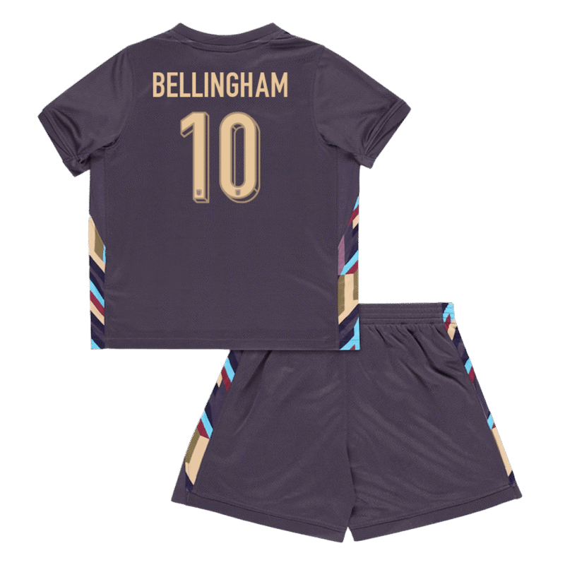 BELLINGHAM #10 England Away Kids Soccer Jerseys Kit EURO 2024