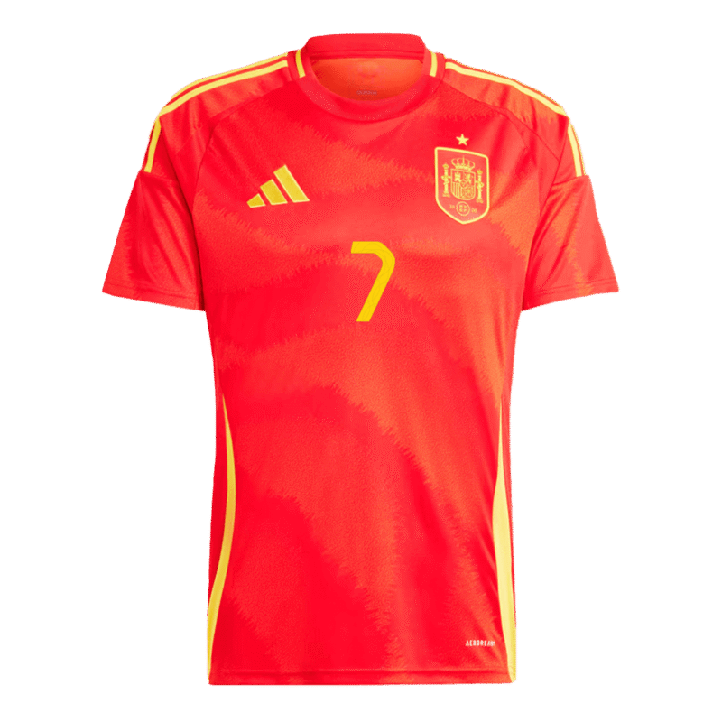 MORATA #7 Spain Home Soccer Jersey EURO 2024