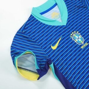 Brasil Away Kids Soccer Jerseys Kit Copa America 2024