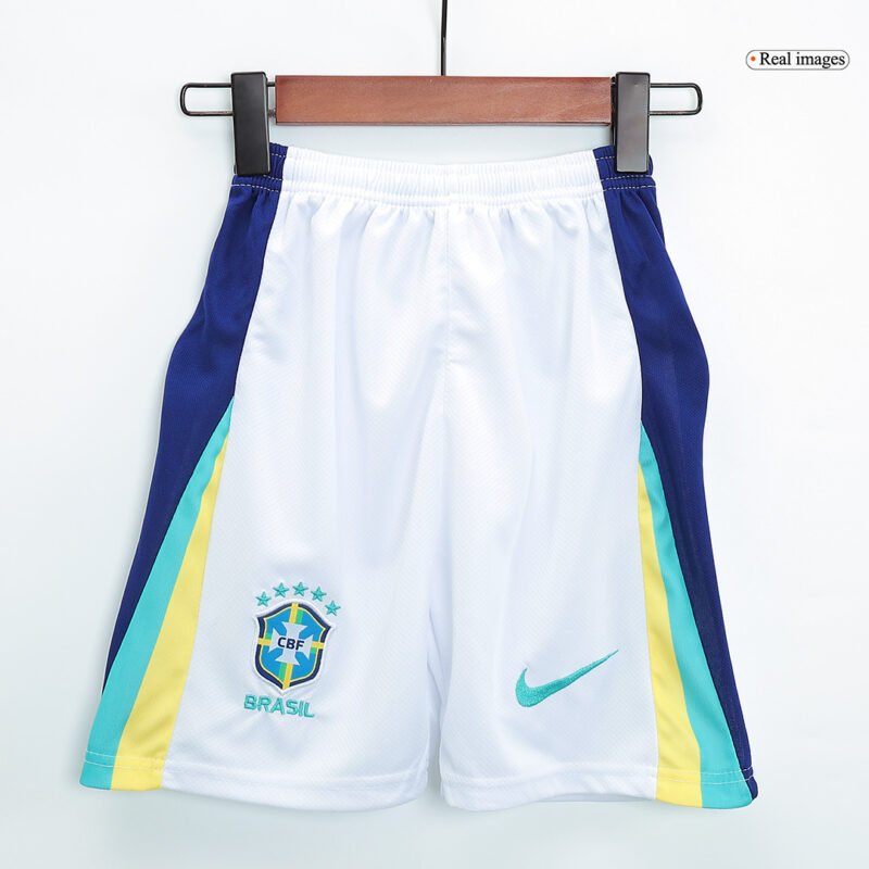 Brasil Away Kids Soccer Jerseys Kit Copa America 2024