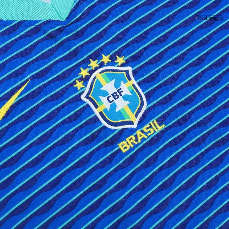 Brasil Away Kids Soccer Jerseys Kit Copa America 2024