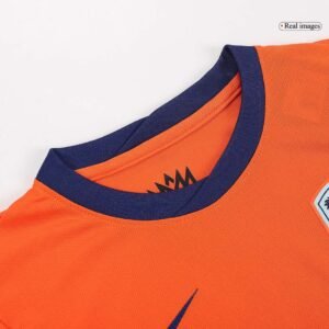 Netherlands Home Kids Soccer Jerseys Kit EURO 2024
