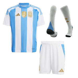 Argentina Home Kids Soccer Jerseys Full Kit 2024