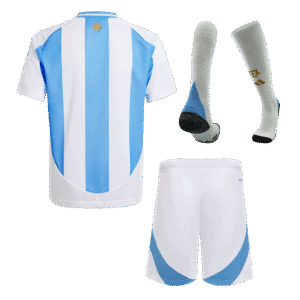 Argentina Home Kids Soccer Jerseys Full Kit 2024