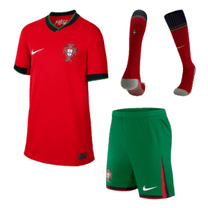 Portugal Home Kids Soccer Jerseys Full Kit EURO 2024
