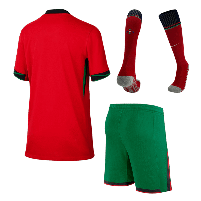Portugal Home Kids Soccer Jerseys Full Kit EURO 2024