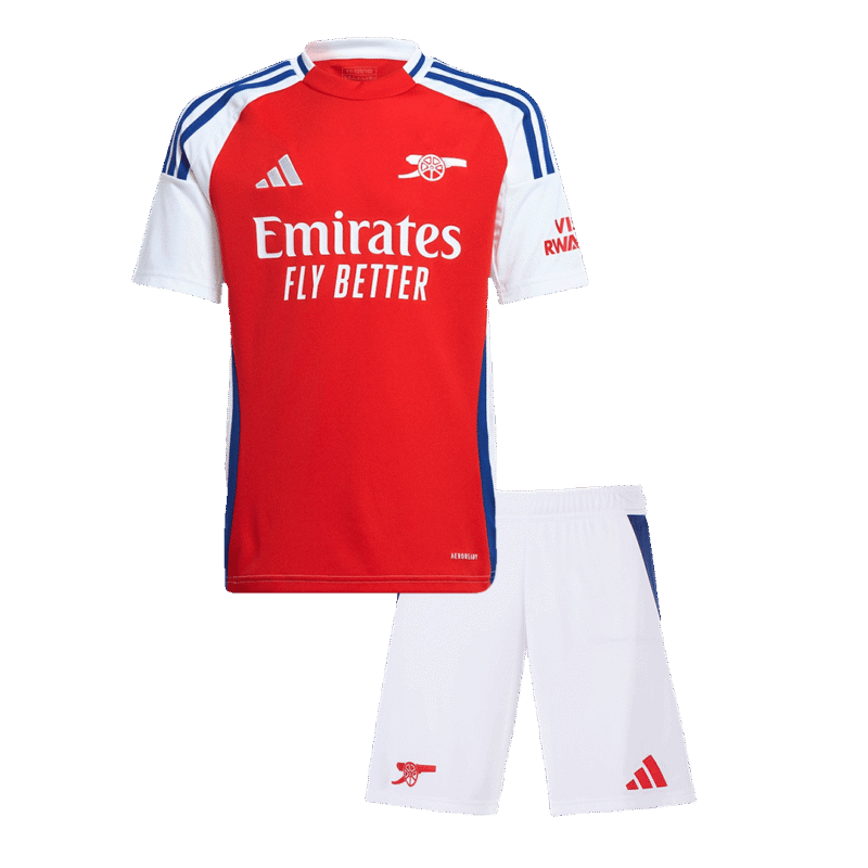 Kit de camisolas de futebol para crianças do Arsenal 2024/25