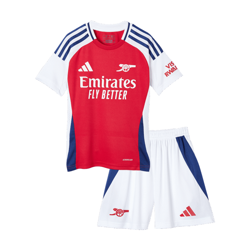 Kit de camisolas de futebol para crianças do Arsenal 2024/25