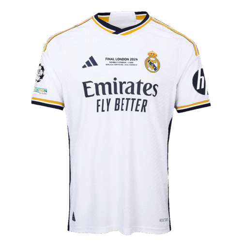 Real Madrid Home Authentic Soccer Jersey 2023/24 - UCL FINAL