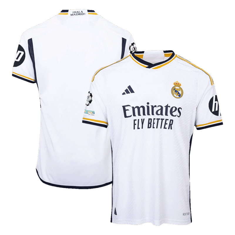 Real Madrid Home Authentic Soccer Jersey 2023/24 - UCL