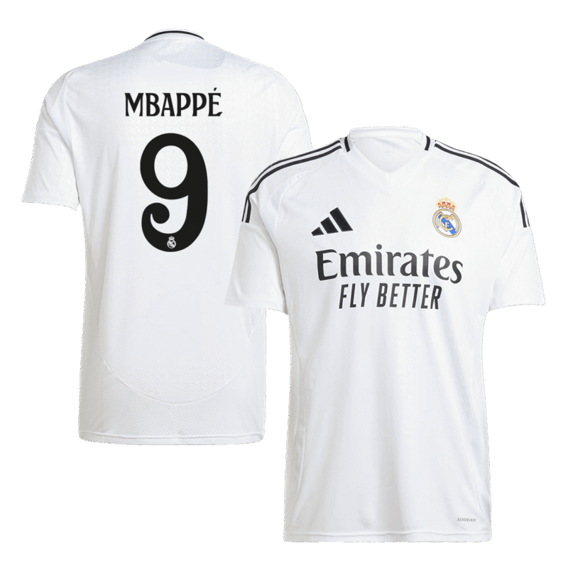 MBAPPÉ #9 Real Madrid Home Soccer Jersey 2024/25