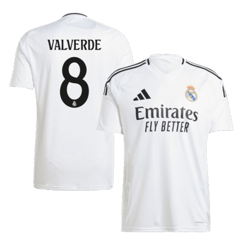 VALVERDE #8 Real Madrid Home Soccer Jersey 2024/25