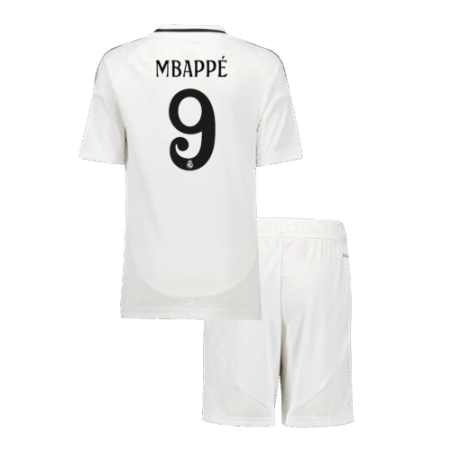 MBAPPÉ #9 Real Madrid Home Kids Soccer Jerseys Kit 2024/25