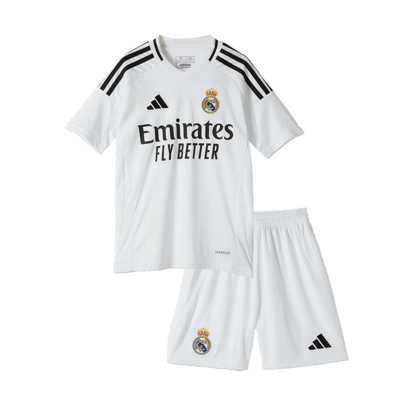 MBAPPÉ #9 Real Madrid Home Kids Soccer Jerseys Kit 2024/25